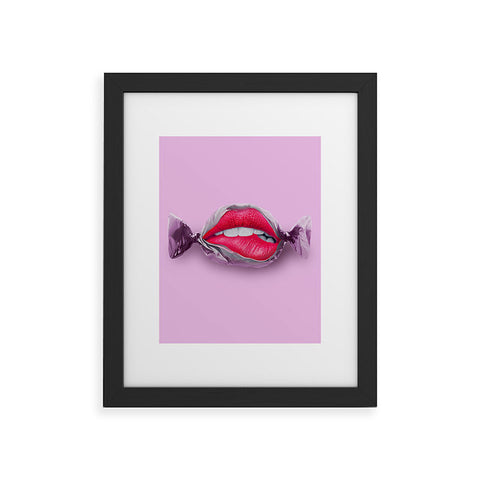 Jonas Loose Candy Lips Framed Art Print