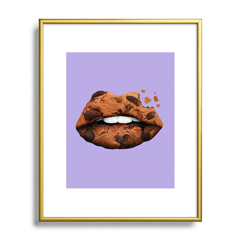 Jonas Loose Cookie Lips Metal Framed Art Print