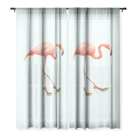 Jonas Loose FANCY FLAMINGO Sheer Non Repeat