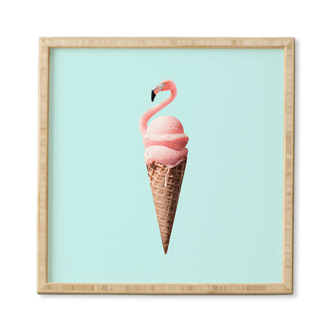 Jonas Loose Flamingo Cone Framed Wall Art