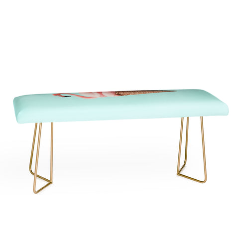Jonas Loose Flamingo Cone Bench