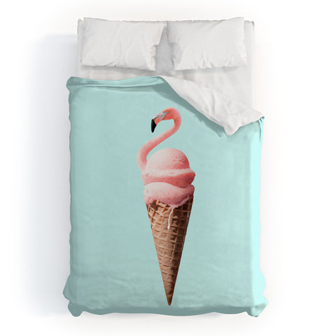 Jonas Loose Flamingo Cone Duvet Cover