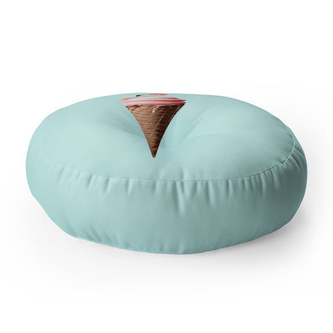 Jonas Loose Flamingo Cone Floor Pillow Round