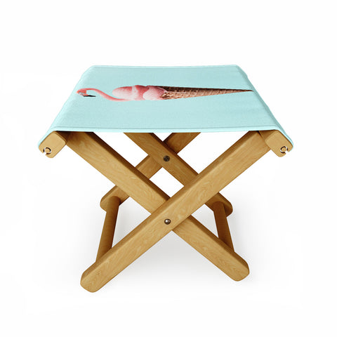 Jonas Loose Flamingo Cone Folding Stool
