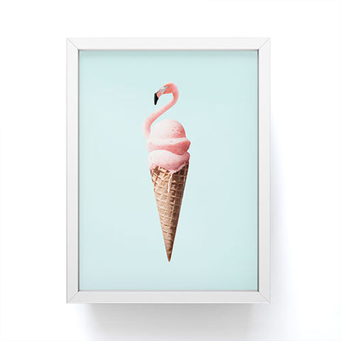 Jonas Loose Flamingo Cone Framed Mini Art Print