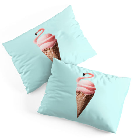 Jonas Loose Flamingo Cone Pillow Shams