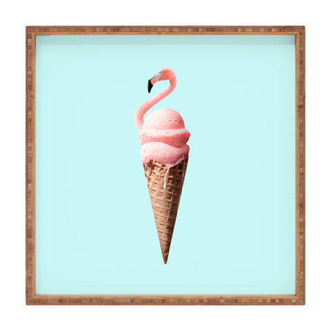 Jonas Loose Flamingo Cone Square Tray