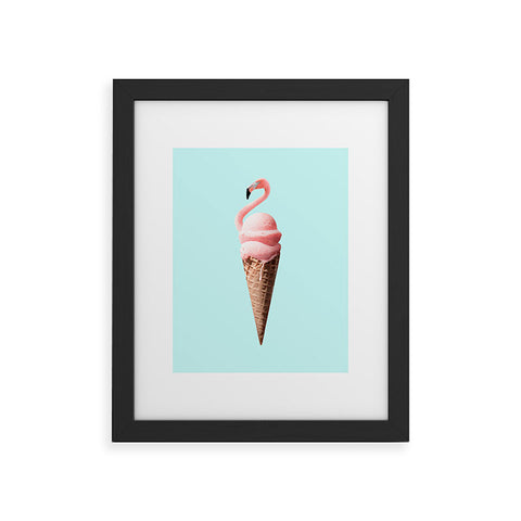 Jonas Loose Flamingo Cone Framed Art Print