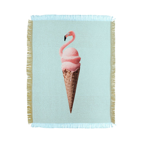 Jonas Loose Flamingo Cone Throw Blanket