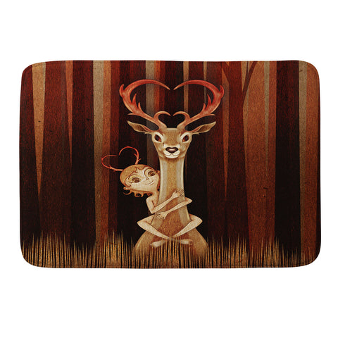 Jose Luis Guerrero Deer 1 Memory Foam Bath Mat