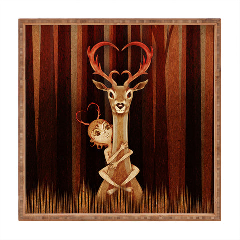 Jose Luis Guerrero Deer 1 Square Tray
