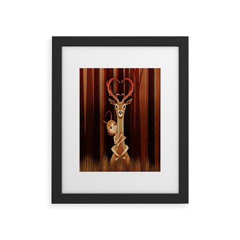 Jose Luis Guerrero Deer 1 Framed Art Print