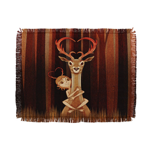 Jose Luis Guerrero Deer 1 Throw Blanket