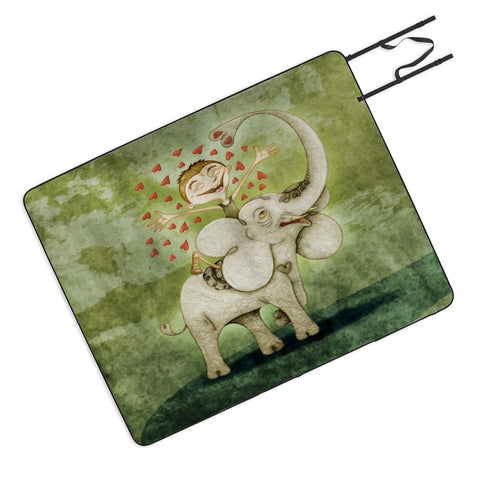 Jose Luis Guerrero Elephant 2 Picnic Blanket