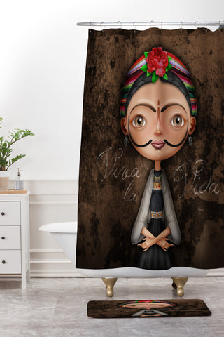 Jose Luis Guerrero Fridali Shower Curtain And Mat