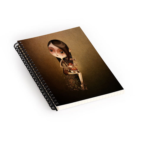 Jose Luis Guerrero Gold Cage Spiral Notebook
