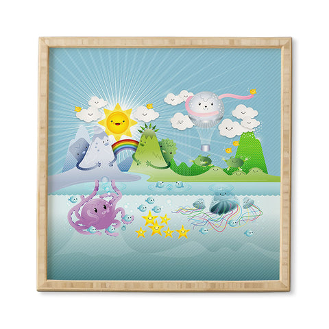 Jose Luis Guerrero Happy Land Framed Wall Art