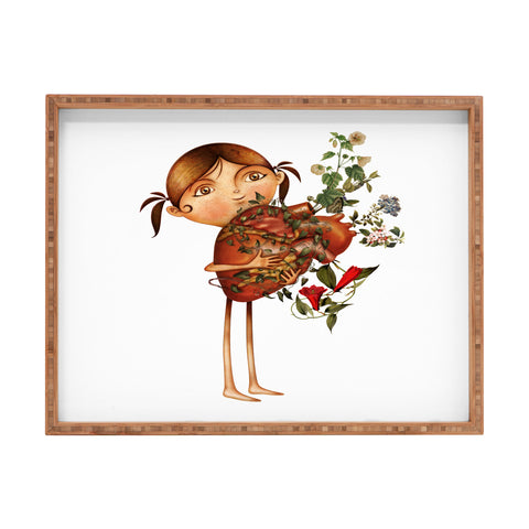 Jose Luis Guerrero Happy Place Rectangular Tray