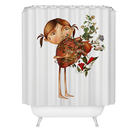 Jose Luis Guerrero Happy Place Shower Curtain