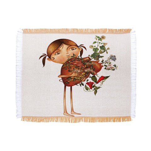 Jose Luis Guerrero Happy Place Throw Blanket