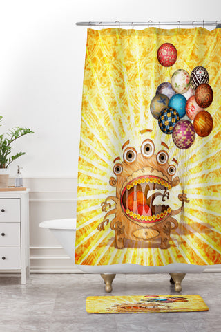 Jose Luis Guerrero Monster Shower Curtain And Mat