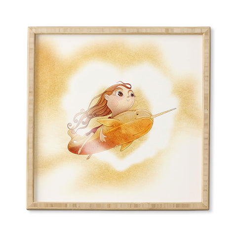 Jose Luis Guerrero Narwhal Framed Wall Art