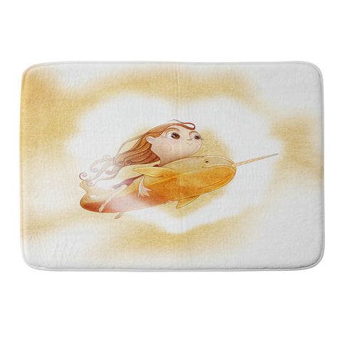 Jose Luis Guerrero Narwhal Memory Foam Bath Mat