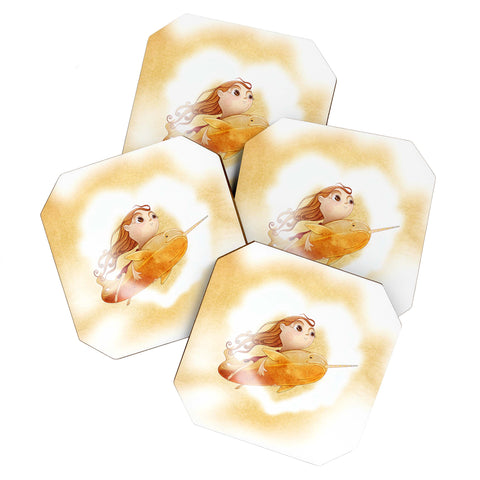 Jose Luis Guerrero Narwhal Coaster Set