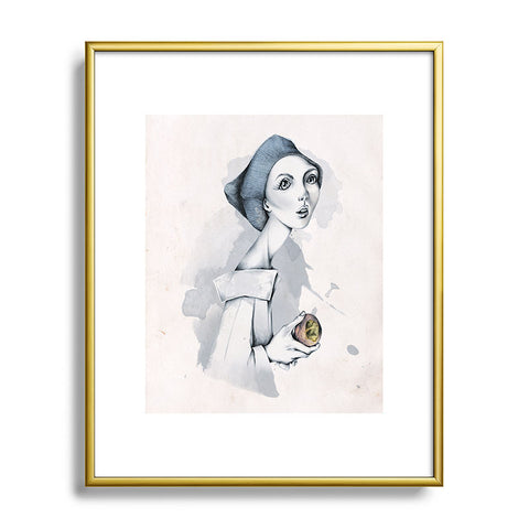 Jose Luis Guerrero Peach Metal Framed Art Print