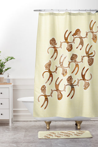 Jose Luis Guerrero People Shower Curtain And Mat