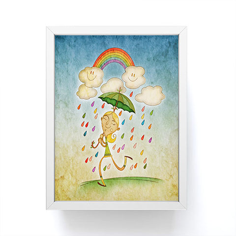 Jose Luis Guerrero Rain 3 Framed Mini Art Print
