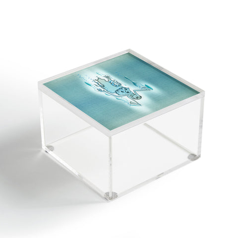 Jose Luis Guerrero Turquoise Acrylic Box