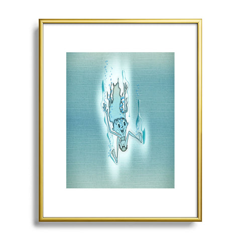 Jose Luis Guerrero Turquoise Metal Framed Art Print