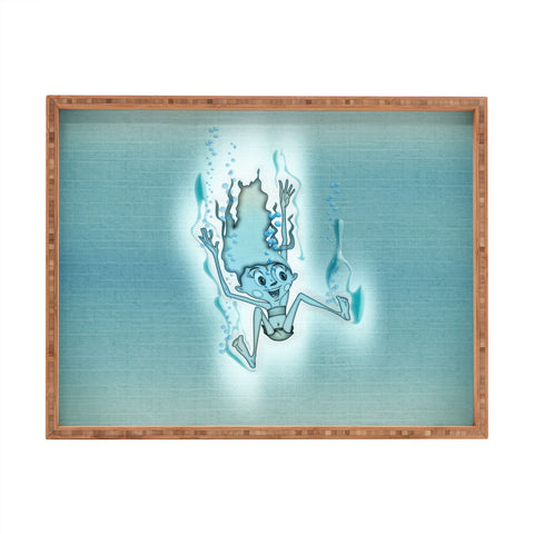 Jose Luis Guerrero Turquoise Rectangular Tray