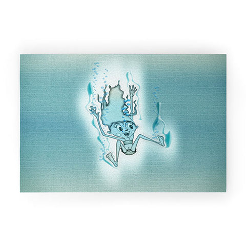 Jose Luis Guerrero Turquoise Welcome Mat