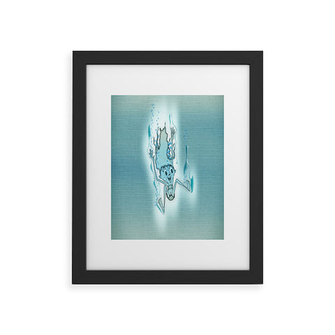 Jose Luis Guerrero Turquoise Framed Art Print