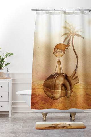 Jose Luis Guerrero Wreck Shower Curtain And Mat