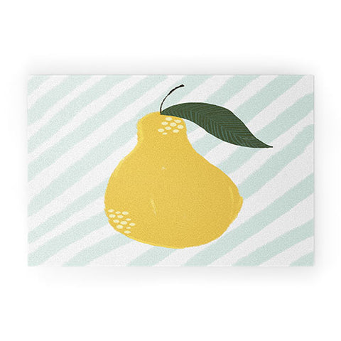 Joy Laforme A Pear is a Pear Welcome Mat