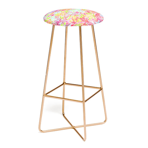 Joy Laforme Abstract Tropics I Bar Stool