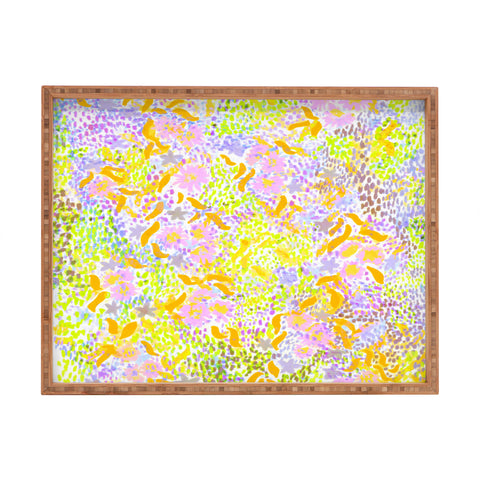 Joy Laforme Abstract Tropics II Rectangular Tray