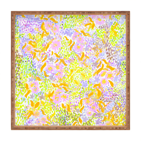 Joy Laforme Abstract Tropics II Square Tray