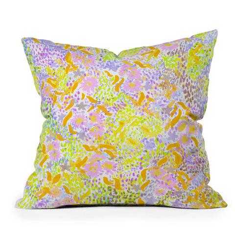 Joy Laforme Abstract Tropics II Throw Pillow
