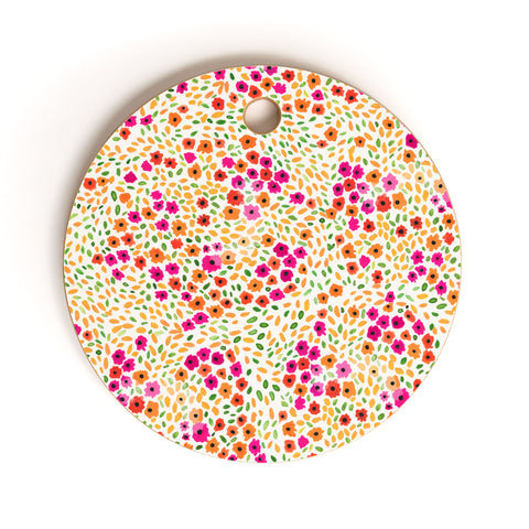 Joy Laforme Azalea In Pink Cutting Board Round