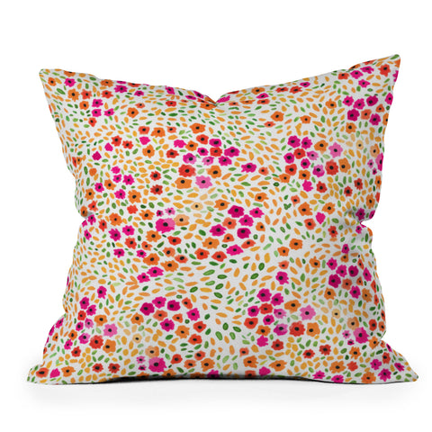 Joy Laforme Azalea In Pink Throw Pillow