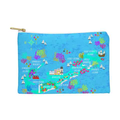 Joy Laforme Bermuda Map Pouch