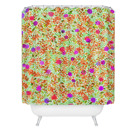 Joy Laforme Berry Tree I Shower Curtain
