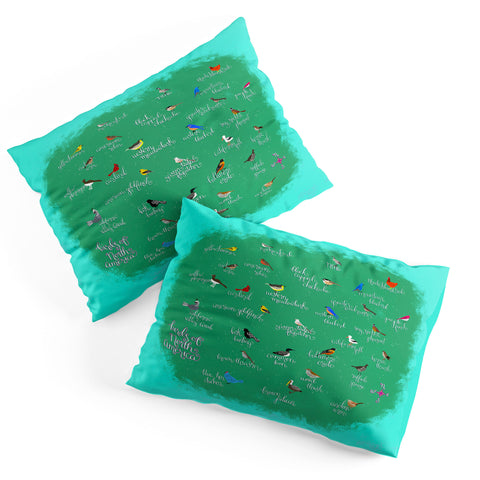 Joy Laforme Birds Of North America Pillow Shams