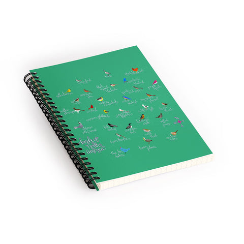 Joy Laforme Birds Of North America Spiral Notebook