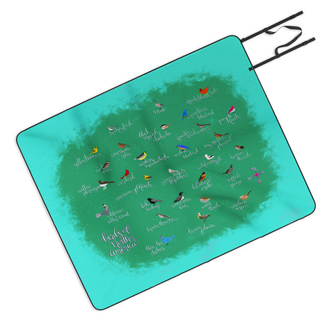 Joy Laforme Birds Of North America Picnic Blanket