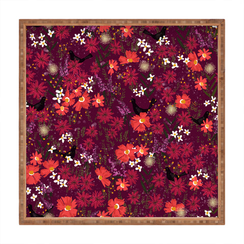 Joy Laforme Blackbird Sings Square Tray